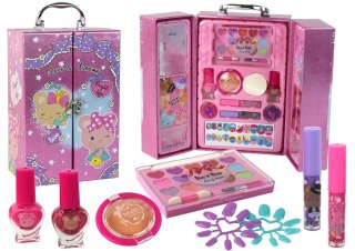 Zestaw Piękności Do Makijażu i Paznokci w Różowej Walizce LEAN Toys