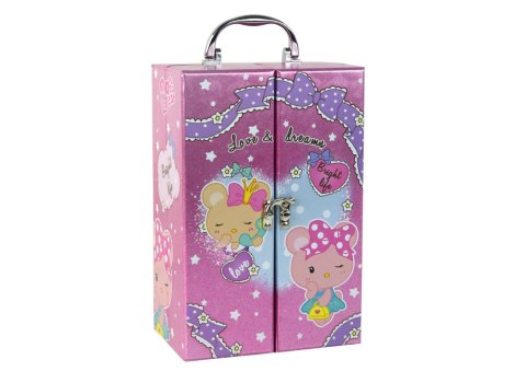 Zestaw Piękności Do Makijażu i Paznokci w Różowej Walizce LEAN Toys