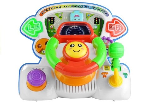 Kierownica Edukacyjna Interaktywna Dźwięki Światło LEAN Toys