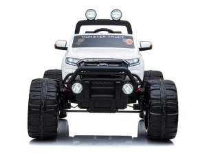 Pojazd na Akumulator Ford Ranger Monster LCD Biały LEAN CARS