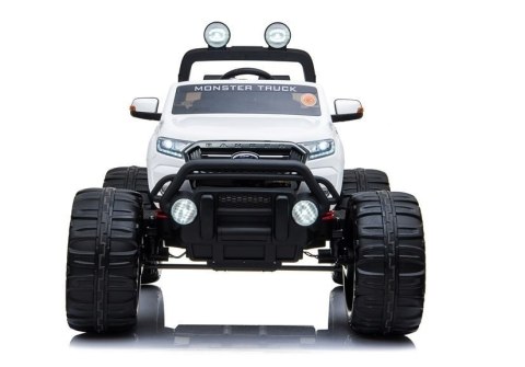 Pojazd na Akumulator Ford Ranger Monster LCD Biały LEAN CARS
