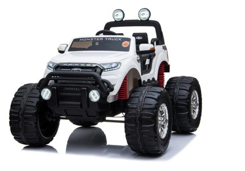 Pojazd na Akumulator Ford Ranger Monster LCD Biały LEAN CARS