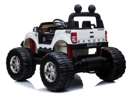 Pojazd na Akumulator Ford Ranger Monster LCD Biały LEAN CARS