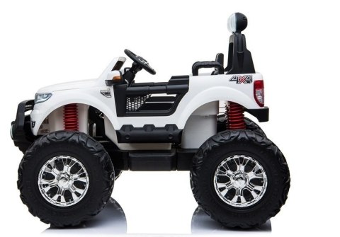Pojazd na Akumulator Ford Ranger Monster LCD Biały LEAN CARS
