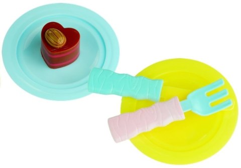 Serwis Urodzinowy Tort Ciasteczka Świeczki Lody LEAN Toys