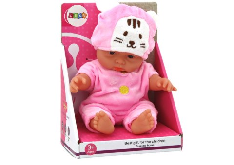 Mała Lalka Bobas Różowe Ubranko Czapeczka Króliczek LEAN Toys