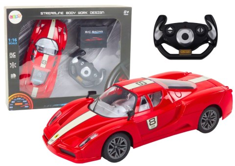 Auto Sportowe Zdalnie Sterowane Na Pilota 1:16 R/C Czerwone LEAN Toys