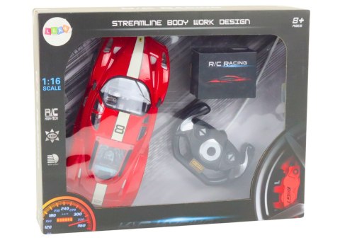 Auto Sportowe Zdalnie Sterowane Na Pilota 1:16 R/C Czerwone LEAN Toys