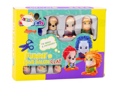 Zestaw Kreatywny Ciastolina Ludziki Salon Fryzjerski Akcesoria LEAN Toys