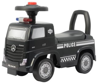 Jeździk Mercedes Actros Policja 3316A Czarny LEAN CARS
