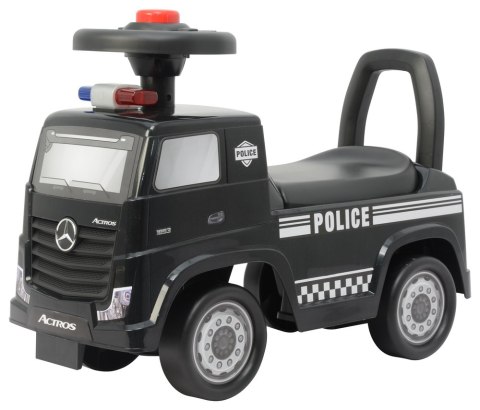 Jeździk Mercedes Actros Policja 3316A Czarny LEAN CARS