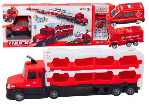 Lora Laweta Tor Wyścigowy 2w1 Światła Dźwięki Znaki Autka Czerwony LEAN Toys