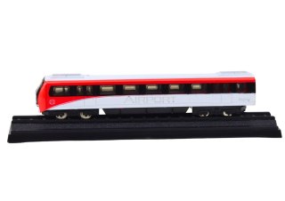 Model Kolekcjonerski Pociąg Czerwono-Biały 1:48 Metalowy LEAN Toys