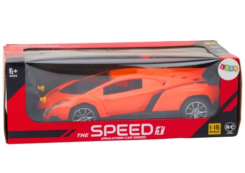 Zdalnie Sterowany Samochód Sportowy Pomarańczowe Auto RC 1:16 LEAN Toys