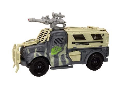 Zestaw Militarny Wojskowy Wóz Bojowy Helikopter Żołnierze Akcesoria Dźwięki LEAN Toys