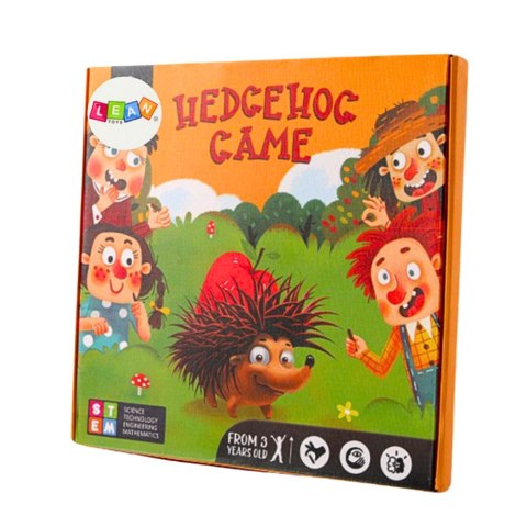 Gra Jeżyk Planszowa Logiczna Nauka Liczenia Drewniana LEAN Toys