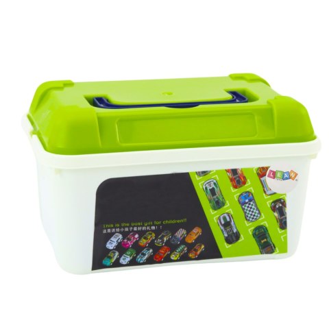 Zestaw Resoraków w Skrzynce Kuferku 50 Samochodów LEAN Toys