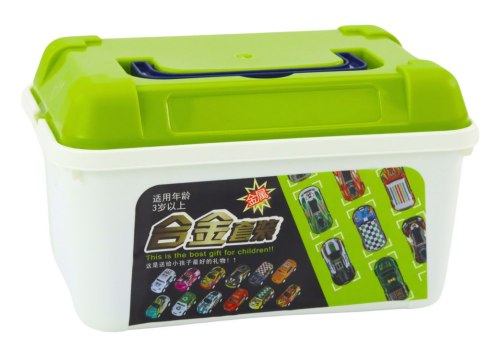 Zestaw Resoraków w Walizce Samochody Autka 30 szt LEAN Toys