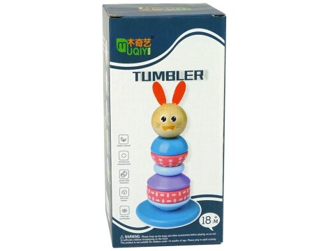 Drewniana Edukacyjna Piramidka Panda Balansująca Wieża LEAN Toys