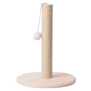 Drapak dla Kota Słupek do Drapania Wieża 40 cm x 30 cm Beżowy LEAN
