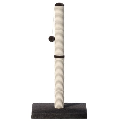 Drapak dla Kota Słupek do Drapania Wieża Ciemnoszary 80 cm x 40 cm LEAN
