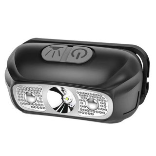 Latarka Czołowa LED Czołówka Dwa Tryby Ładowanie USB Do 5h Działania LEAN