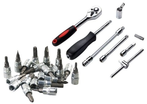Zestaw Kluczy Nasadowych 1/4" - 46 Elementów w Walizce LEAN