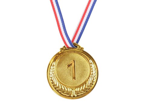Złoty Medal Pierwsze Miejsce Nagroda Trofeum Cynkowy 6,5cm LEAN TOYS
