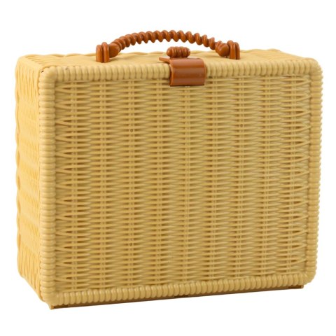 Zestaw Do Herbaty w Koszyku Filiżanki Talerzyki Słodkości 23 el. LEAN Toys