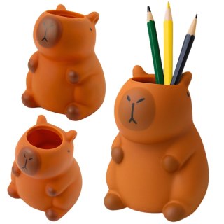 Pojemnik Na Długopisy Kapibara Figurka Organizer Brązowa 10 x7 cm LEAN