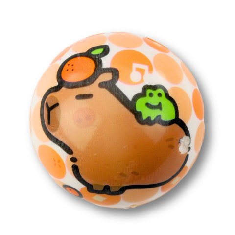 Piłka Piłeczka Piankowa Do Odbijania Zabawy Kapibara 6,5 cm LEAN TOYS