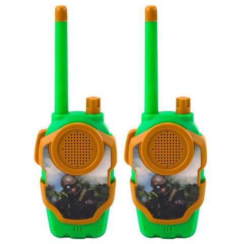 Walkie Talkie Krótkofalówki Dla Dzieci Wojskowe Militarne 10m LEAN Toys