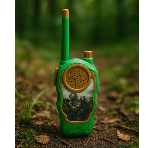 Walkie Talkie Krótkofalówki Dla Dzieci Wojskowe Militarne 10m LEAN Toys