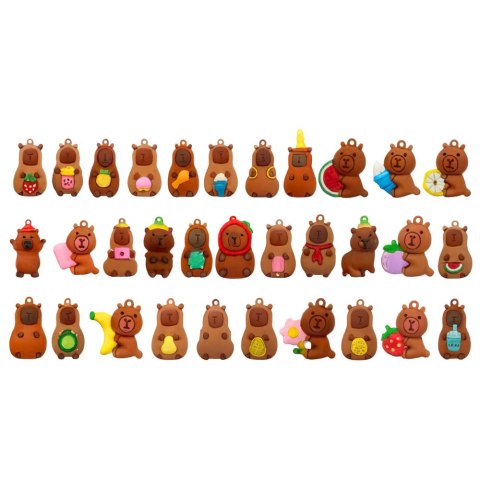 Figurka Kapibary Brelok Niespodzianka Karty W Puszce LEAN TOYS