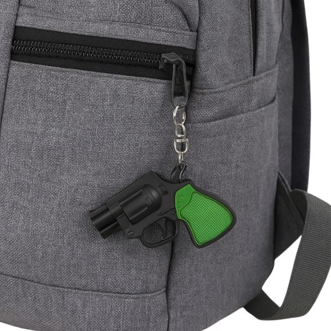 Mini Pistolet Rewolwer Brelok Gadżet Światło LED Laser 6,5 cm LEAN TOYS