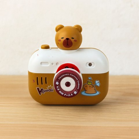 Aparat Interaktywny Kapibara Projektor Światła Dźwięki Smycz LEAN Toys