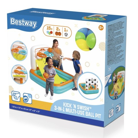 Dmuchany Plac Zabaw Z Piłkami 120 x 107 x 84 cm Bestway 52728 Bestway
