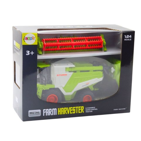 Kombajn Z Hederem Do Zboża 2w1 Zdalnie Sterowany RC Efekt Dymny 2.4G LEAN Toys
