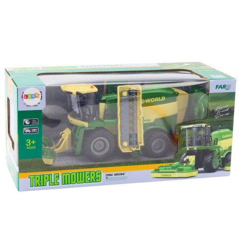 Kombajn Z Kosiarkami Do Trawy Efekt Pary Zdalnie Sterowany RC 2.4G LEAN Toys