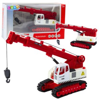 Dźwig Gąsienicowy Obrotowa Kabina Regulacja Światła Dźwięki Metalowy LEAN Toys