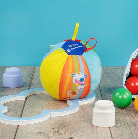 Muzyczna Kolorowa Piłka Zwierzątka Miękka Clementoni 17475 Clementoni