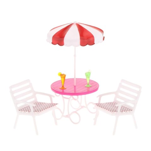 Zestaw Letni Resort Dla Lalek Basen Zjeżdżalnia Leżaki Parasol LEAN Toys