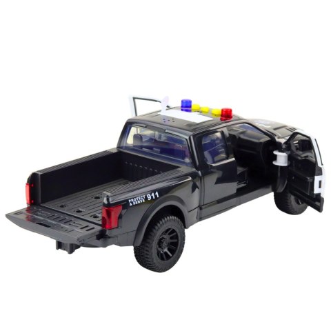 Samochód Pickup Z Motorem Światła Dźwięki Szary 1:12 LEAN Toys