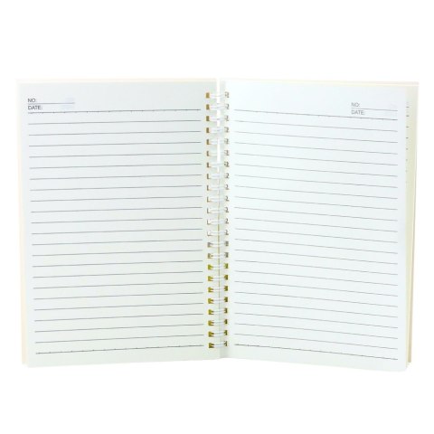 Zeszyt Notatnik W Linie Kot Jednorożec Różowe Wzory Biały A5 60 Kartek LEAN