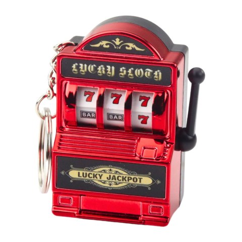 Brelok Mini Maszyna Kasynowa Slot Automat Ruchomy Drążek Mix Kolor LEAN TOYS