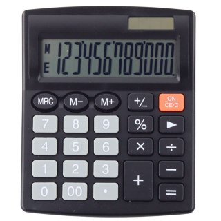Kalkulator Biurowy Szkolny Klasyczny 8-Cyfrowy LCD Solar Czarny LEAN