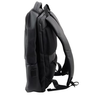 Plecak Miejski Biznesowy USB Kieszeń Na Laptopa Czarny 16L 41cm LEAN