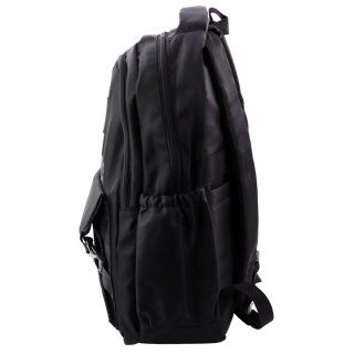 Plecak Miejski Szkolny 6 Kieszeni Back Up Czarny 23L 46cm LEAN