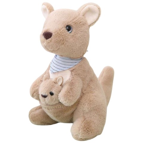 Pluszowa Maskotka Przytulanka Kangur Z Młodym 23cm LEAN Toys