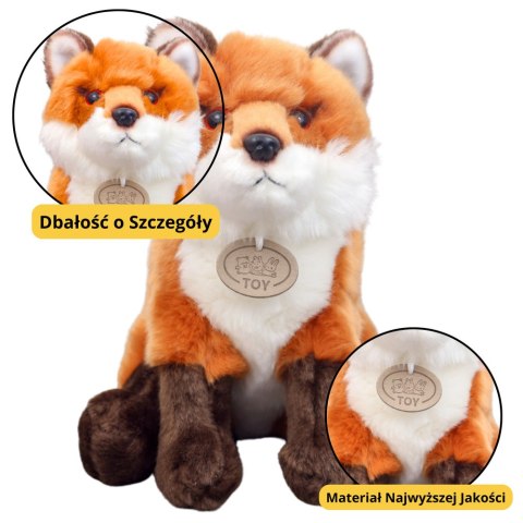 Pluszowa Maskotka Przytulanka Lis Rudo Brązowy 23cm LEAN Toys